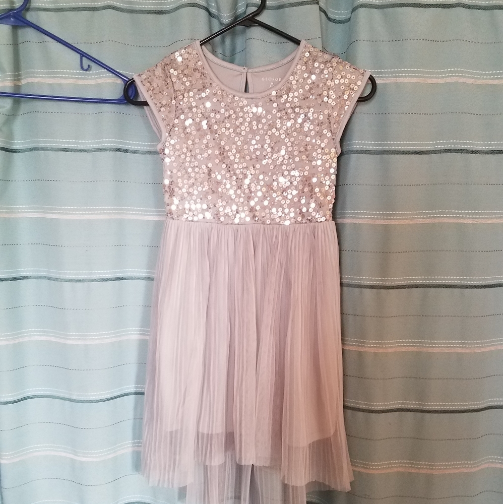 BOGO George size 7/8 silver dress with sequins